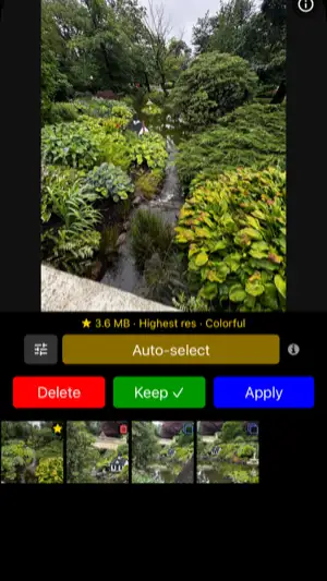 Compare screen